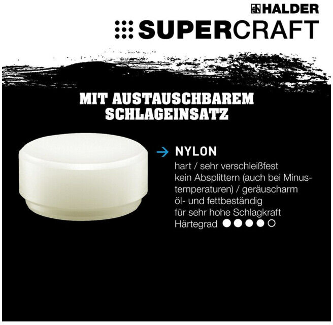 HALDER Embout de rechange, en nylon 35 mm (3508.035)