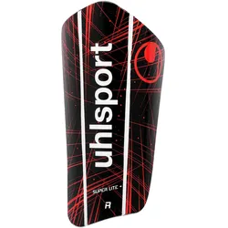 uhlsport Super Lite Plus Schienbeinschoner schwarz/fluo rot/weiß XXS