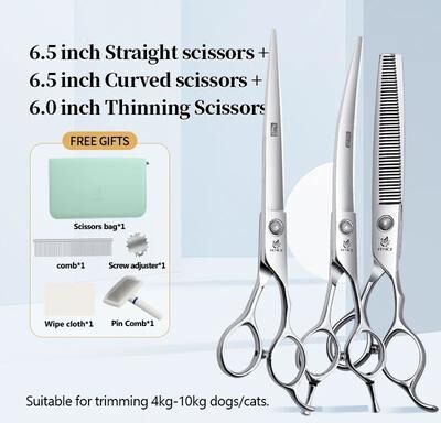 Inspire Essentials Fenice Precision Pet Grooming Shears Set 7