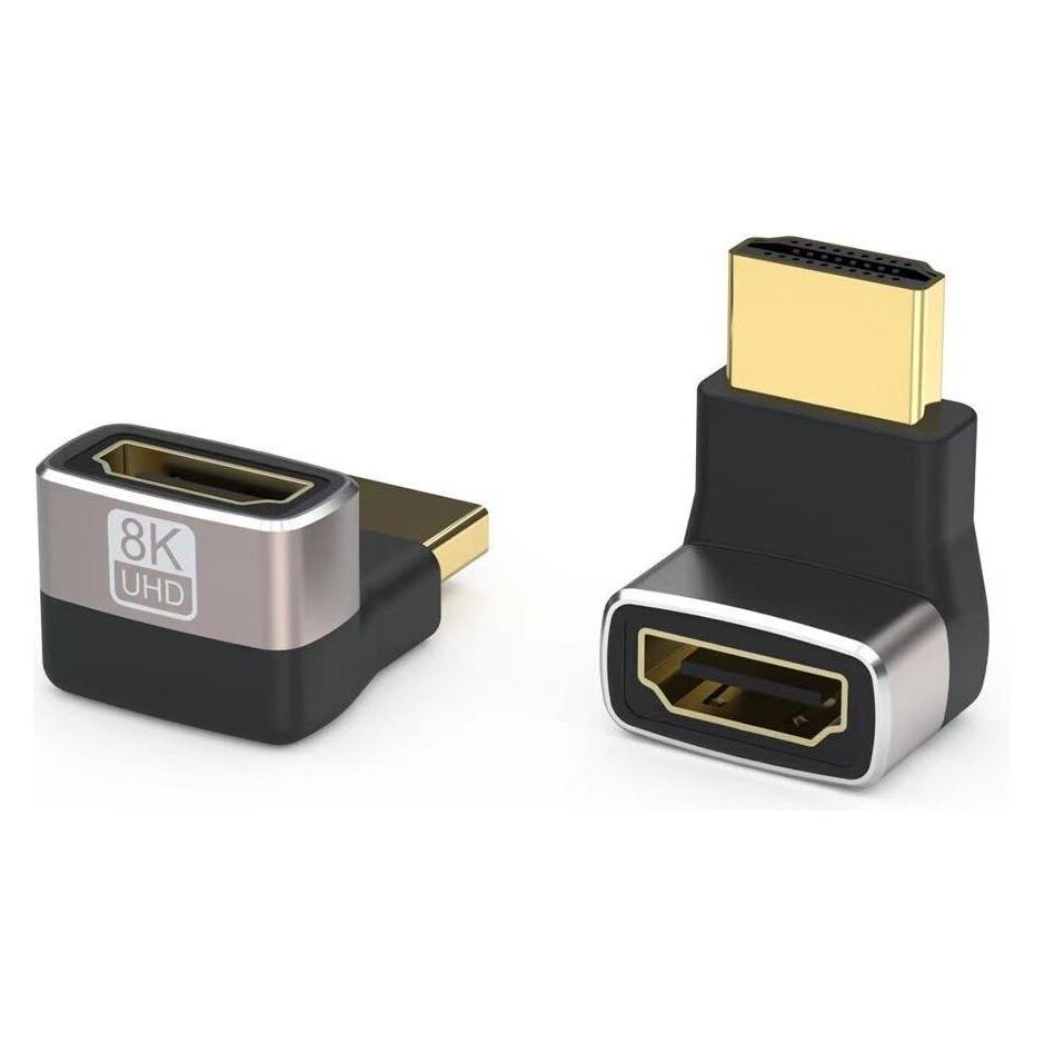 Fuj Tek HDMI Ultra High Speed 90° Adapter, version 4 (HDMI, HDMI) (46359210)