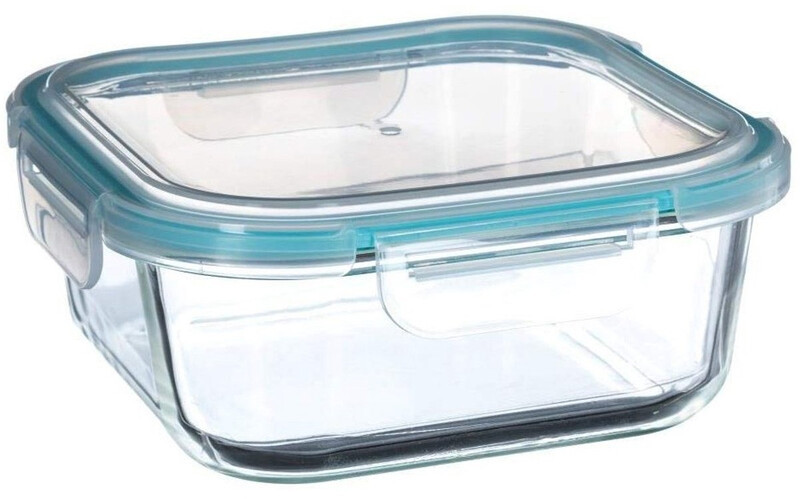 5five Glazen opbergdoos, Blauw, 1,18 l
