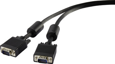 Renkforce VGA-aansluitkabel met ferrietkern, 1,80 meter, zwart, RF-4212498