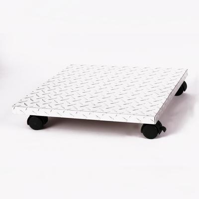 Möbelroller / Pflanzenroller (Profi) 50x50 cm, ALU, 100kg, Bürorollen + Bremse, Marke: Szagato, Made in Germany