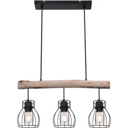 Hängeleuchte Mina Schwarz/Natur max. 25 Watt