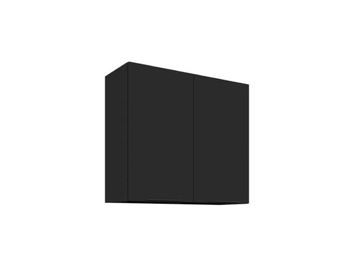 Küchen Hängeschrank 80 cm SIENA Schwarz Küche Küchenzeile Küchenblock