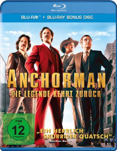 Adam McKay - Anchorman - Die Legende kehrt zurück [Blu-ray] - Preis vom 09.10.2026 07:28:09 h