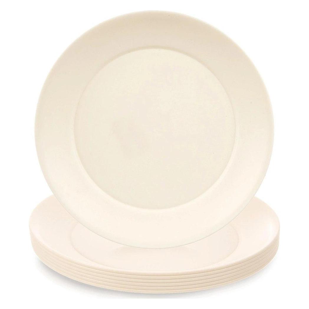 Luminarc Cremefarbene SANDY-Dessertteller aus Kunststoff, 20,5 cm, 6 Stück (6x, 20.50 cm) (65526785)