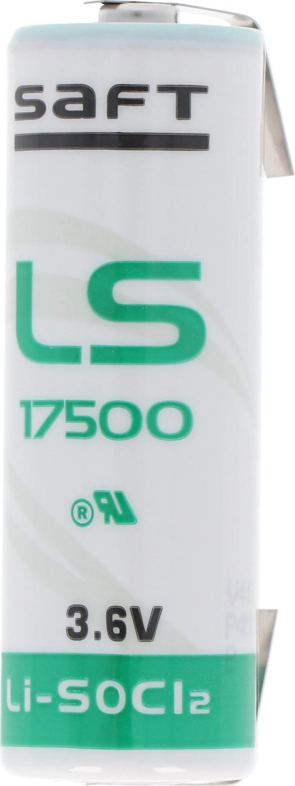 SAFT LS17500 lithiumbatterij type A met U-vormige soldeertips