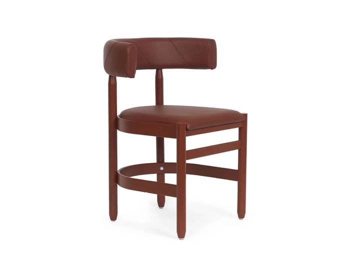 Källemo Fauteuil Botero Tärnsjö rouge-piètement frêne rouge
