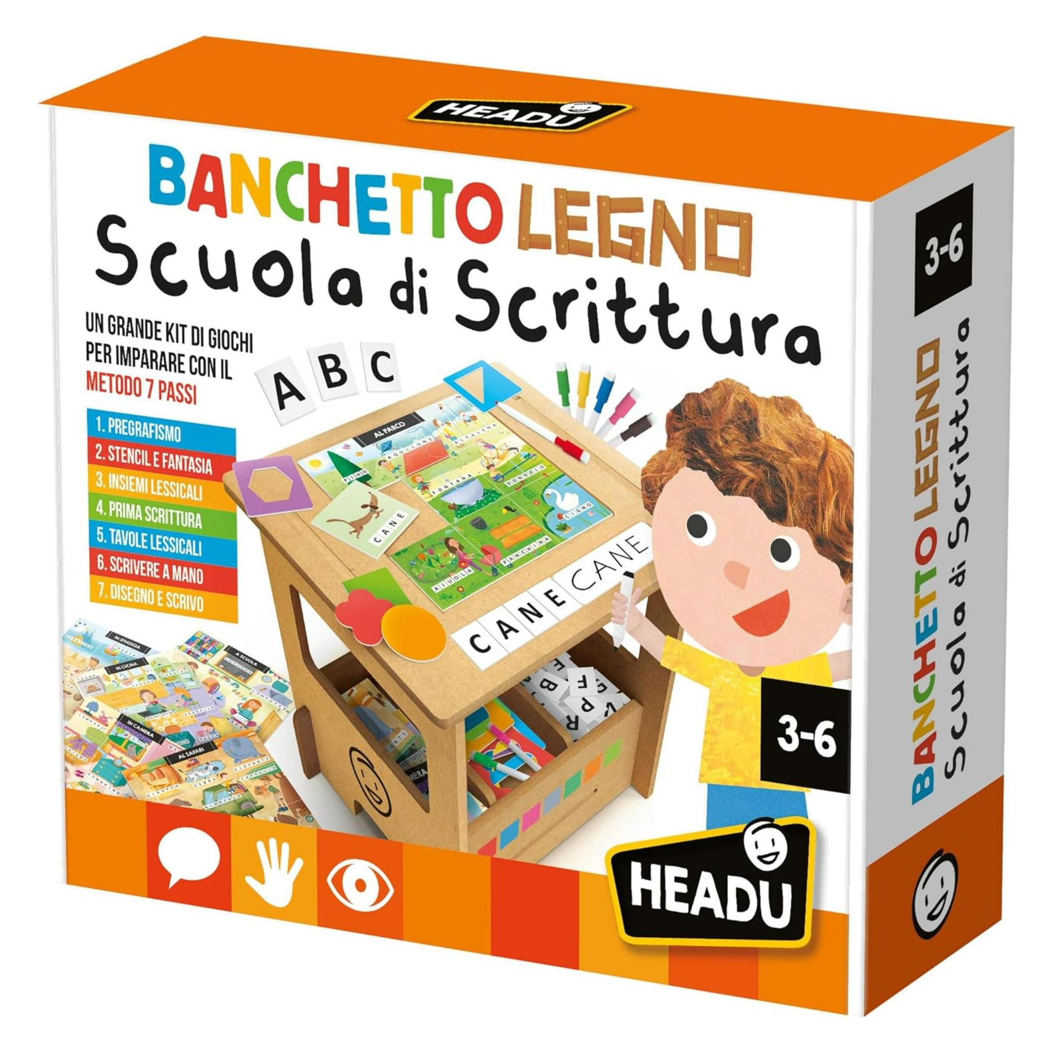 Headup Games Holzbank Schreibschule (3 - 6 Jahre) (043.59513)
