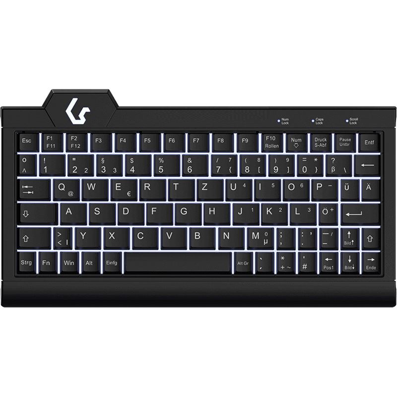 Keysonic TAS KSK-3010ELC (DE) Super-Mini USB/PS/2 schwarz