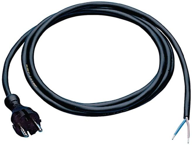 Anschlussleitung H07RN-F 2x1,5mm2 L.5m avec fiche profilée noire ; Industrial Quality Supplies (331305)