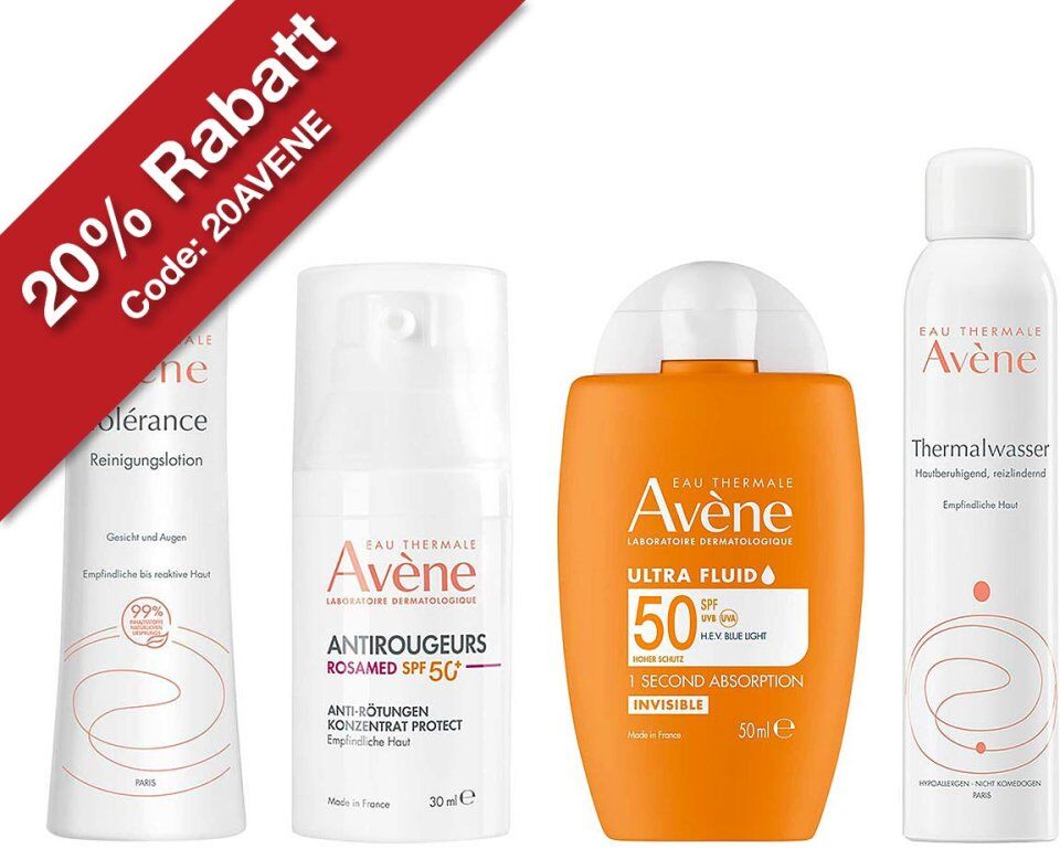 Avene Avène Set: Sanfte Reinigung, Pflege & hoher Sonnenschutz