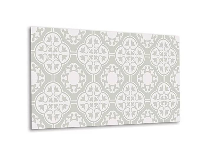 Decormat Selbstklebende Vinyl Spritzschutz 100x50cm Deko Aufkleber Bodenbeläge PVC für die Küche zum Badezimmer Wandaufkleber Selbstklebende Tapete - Blumen-Verzierung