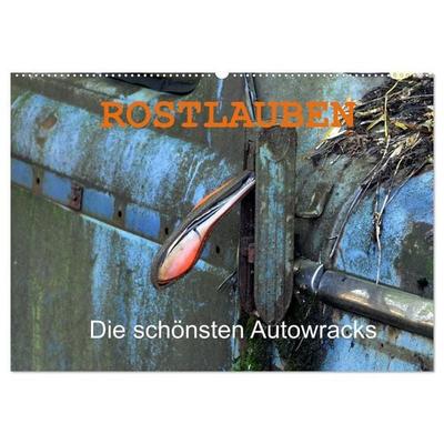ROSTLAUBEN Die schönsten Autowracks (Wandkalender 2027 DIN A2 quer), CALVENDO Monatskalender
