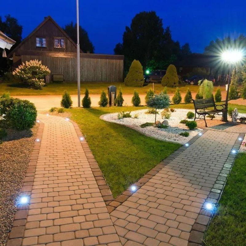 Silamp Spot LED Extérieur Encastrable IP65 pour Ampoule GU10 - Pack de 10