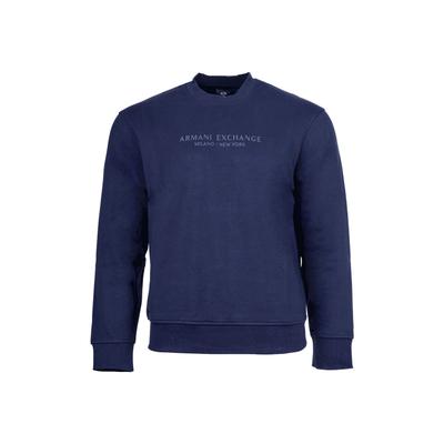 Sweatshirt ARMANI EXCHANGE "Sweatshirt SWEATSHIRT 1er Pack", Herren, Gr. M, blau (marineblau), Obermaterial: 100% Baumwolle CO., Sweatshirts Sweatshirt