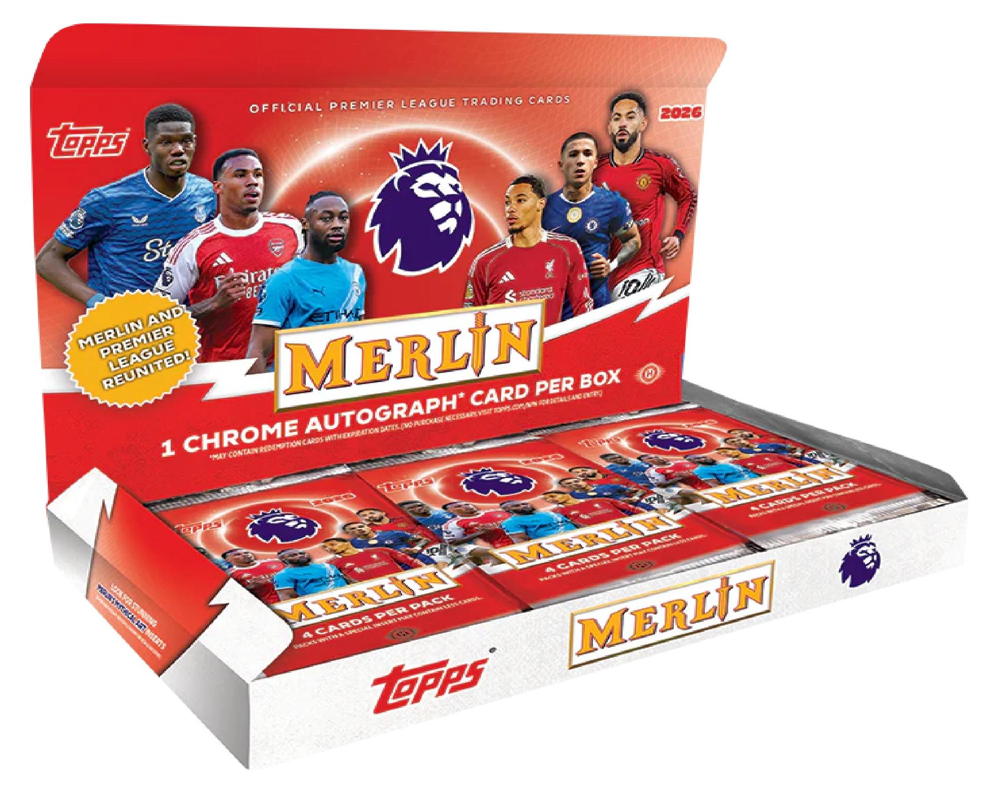 2026 Topps Merlin Premier League Hobby Box Englisch