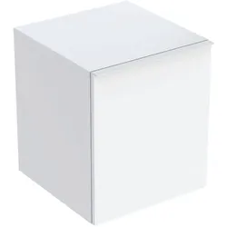 Geberit Acanto Seitenschrank, 1 Schublade und 1 Innenschublade, 452x520x475mm, 503.010.01.1, Farbe: Korpus und Front: weiß / hochglänzend, Griff: weiß / matt