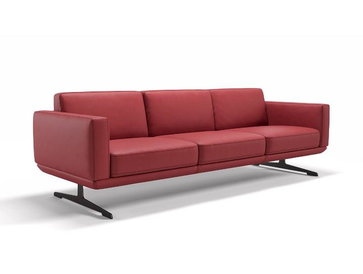 Lounge Design Leder 3-Sitzer XXL MARETO Relax Sofa schmal