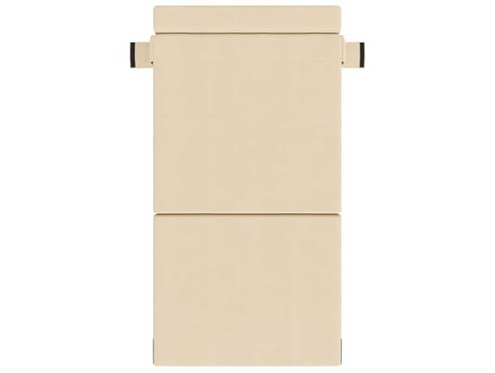 IBUQDDV Klappsofa Bett Creme 70 x 80 x 60 cm Stoff Faltbares Schlafsofa, Polyesterbezug, abnehmbar und waschbar, Klettverschluss, vakuumverpackt