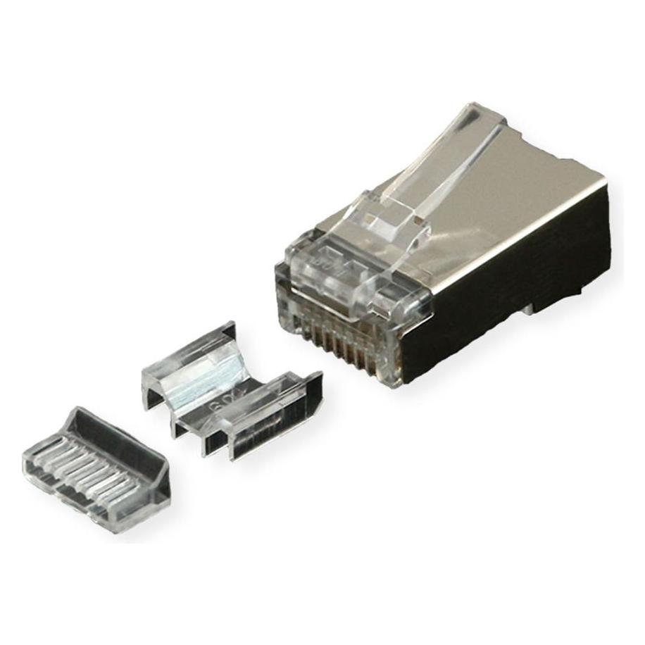 Roline Modular Plug geschirmt Kat.6A (Class EA), für Massiv-/Litzendraht, 10 St. (Netzwerk Zubehör) (21.17.3099)