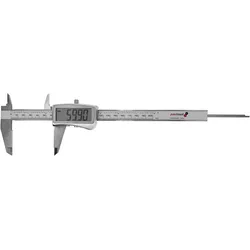 Messschieber digital 0 - 200 mm mit großem Display, rostfrei INOX