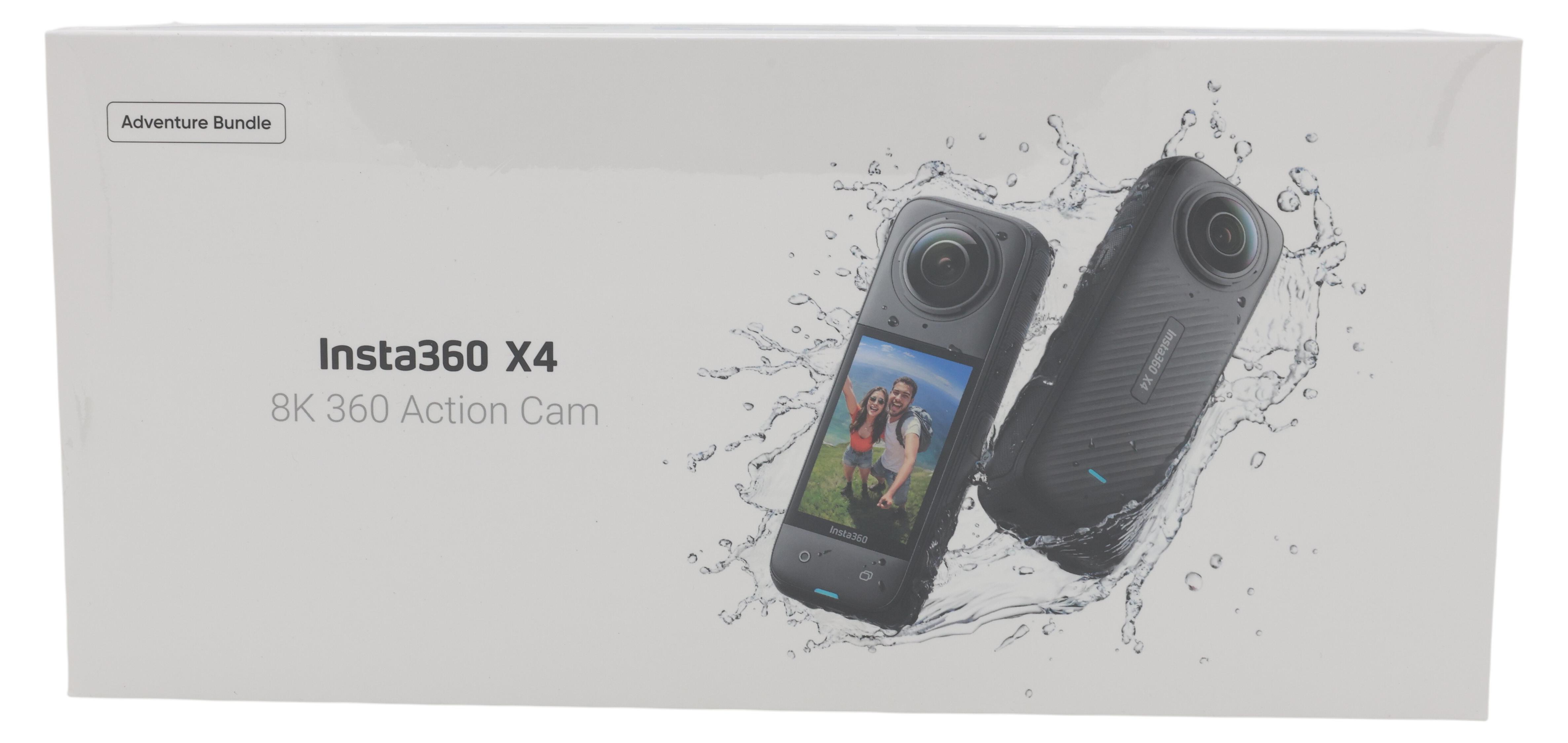 Insta360 X4 Adventure Bundle, 8K Ultra HD, CMOS, 72 MP, 120 fps, WLAN, Bluetooth
