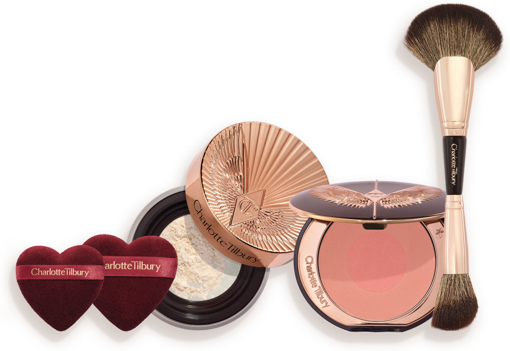 Airbrush Flawless Easy Blur + Blush Kit - Face Kit Charlotte Tilbury 2153 Airbrush Flawless Easy Blur + Blush Kit Size: