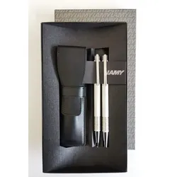 LAMY Schreibgeraete-Set LOGO  Kugelschreiber und Druckbleistift + Leder-Etui