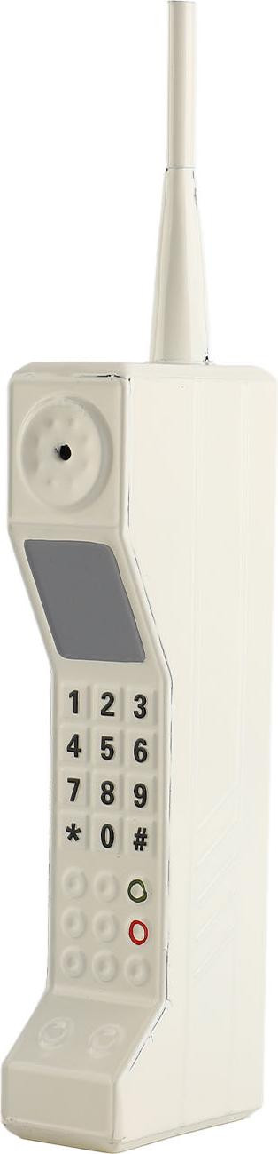 Cocosity Retro Mobiele Telefoon Ornament Wit - Decoratief IJzeren Vintage Model voor op Tafel