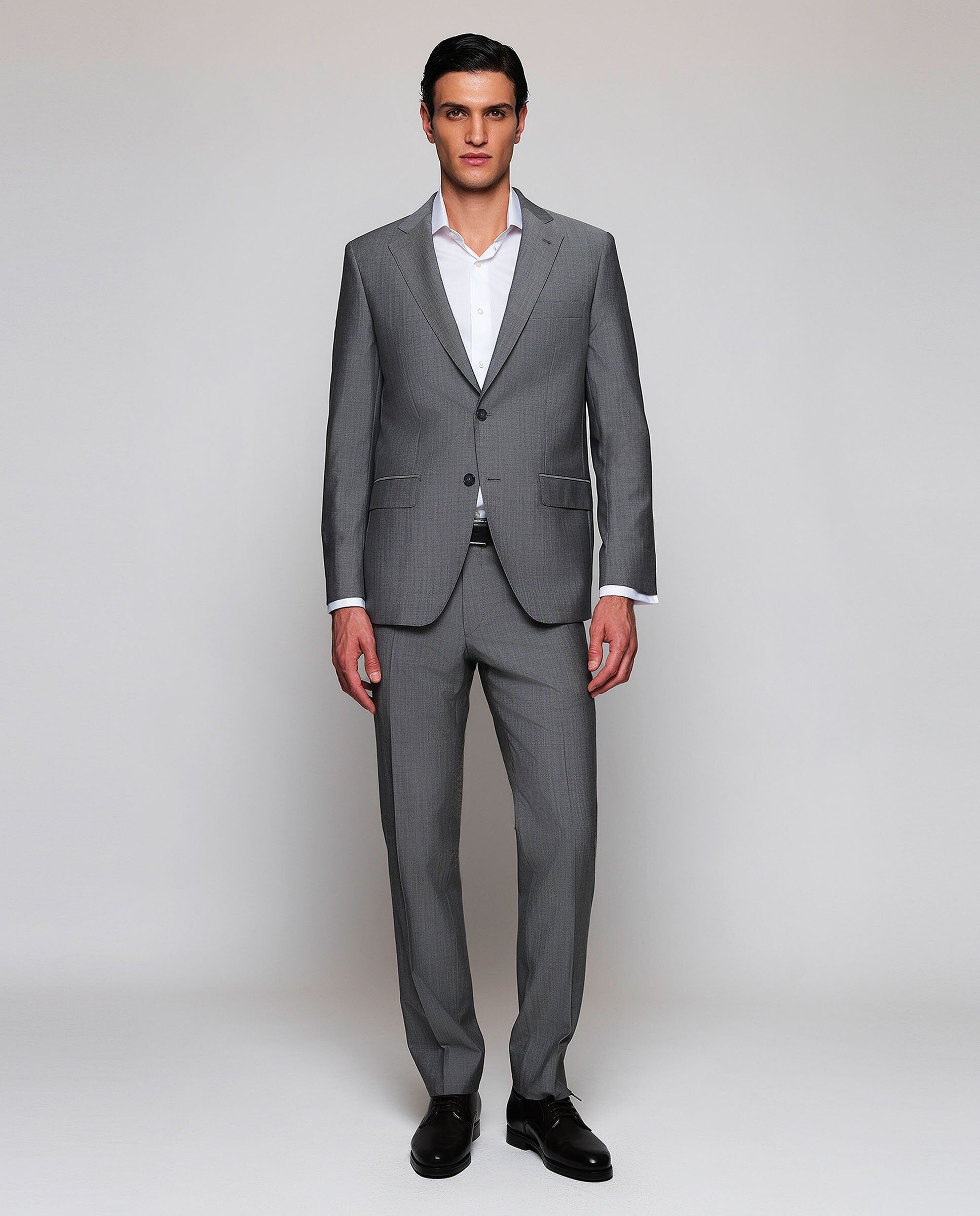 MIRTO Traje gris de lana alpaca-52 Hombre
