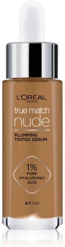 L’Oréal Paris True Match Nude Plumping Tinted Serum serum to even out skin tone shade 6-7 Tan 30 ml