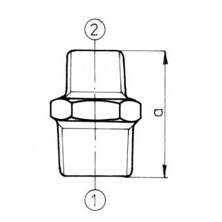 EE Odlewnia Liejykla Sudėkite mažinimo N8 6/4 x 3/4 "Cinkas (5907791610768)