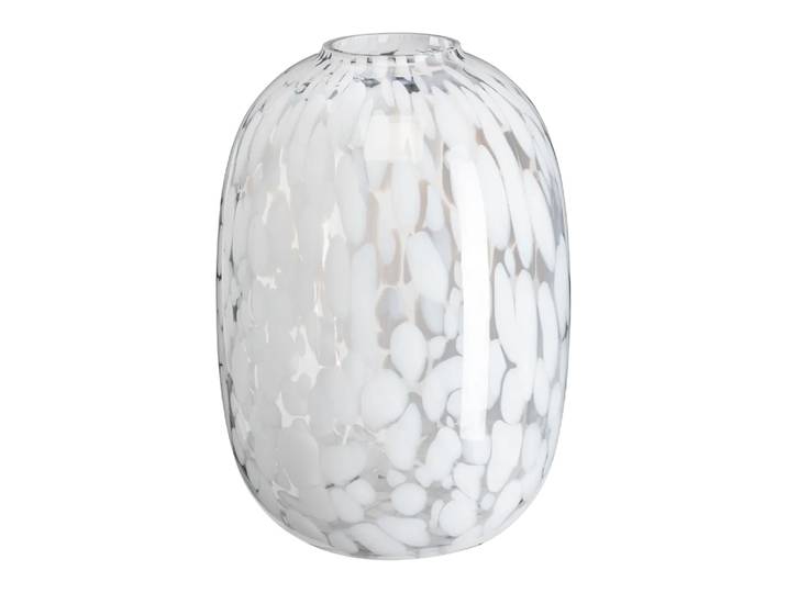 Vase Finley, Byyu, transparent/weiss, Glas