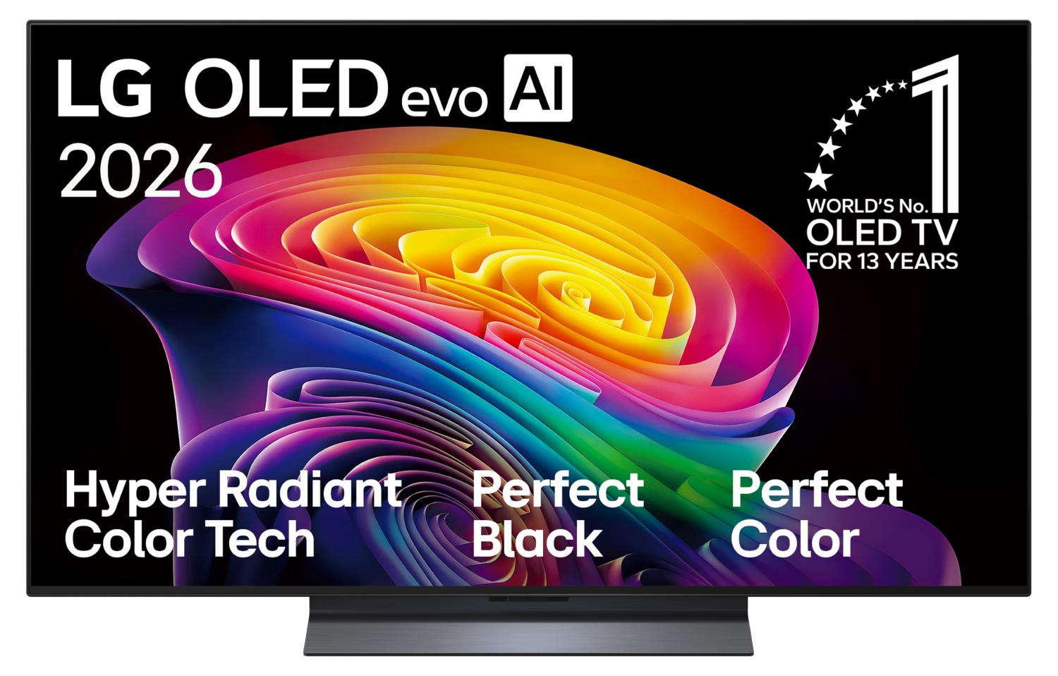 LG OLED evo AI OLED48C6ELB, 121,9 cm (48"), 3840 x 2160 Pixel, OLED, Smart-TV, WLAN, Schwarz