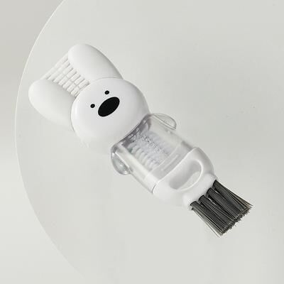 DynamicDeals Cup Lid Cleaning Brush For Water Bottles And Tumblers white
