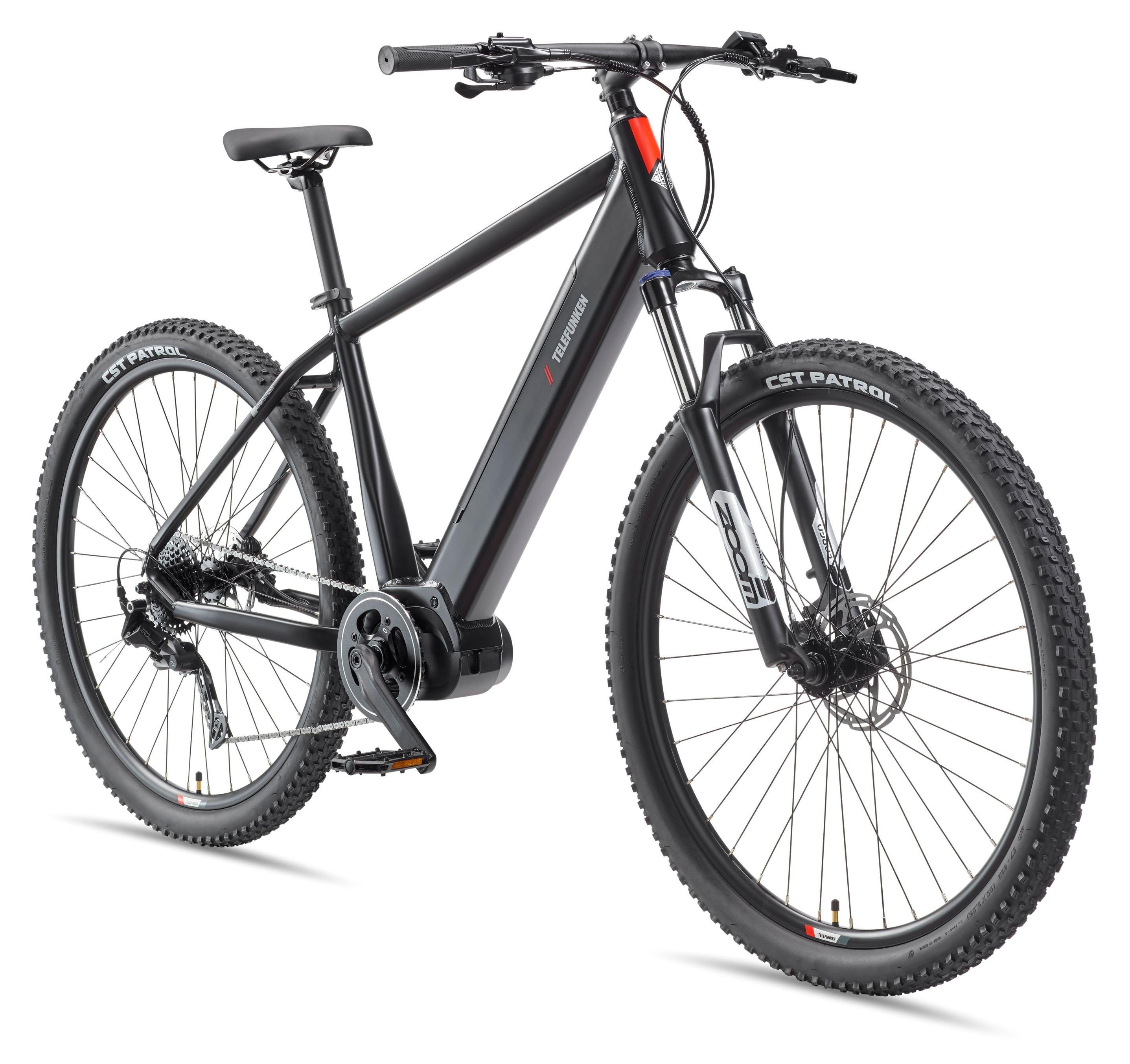 Telefunken MTB E-Bike Mountainbike für Herren und Damen | Elektrofahrrad 29 Zoll | Kettenschaltung | Mittelmotor | 468 Wh Akku | EBike Pedelec Hardtail
