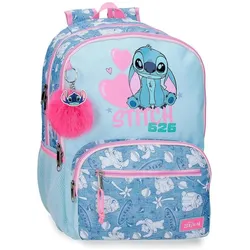 Disney, Kindergartentasche, Stitch Hearts adaptable backpack 44cm