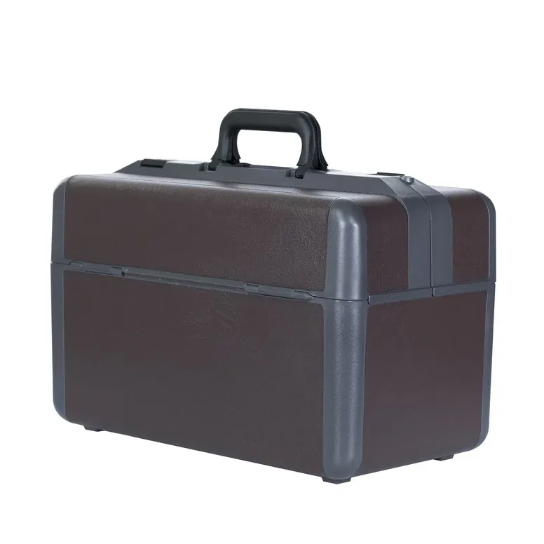 Arztkoffer Dürasol "IDEAL groß", 44 x 24 x 29 cm Kunstleder-Besatz Braun 2215