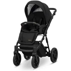 Kunert, Kinderwagen, IVENTO 2in1 Kinderwagen in Schwarz mit schwarzem Rahmen
