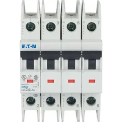Eaton 190840 Leitungsschutzschalter, 30 A, 4p, Charakteristik: D, NA FAZ-D30/4-NA