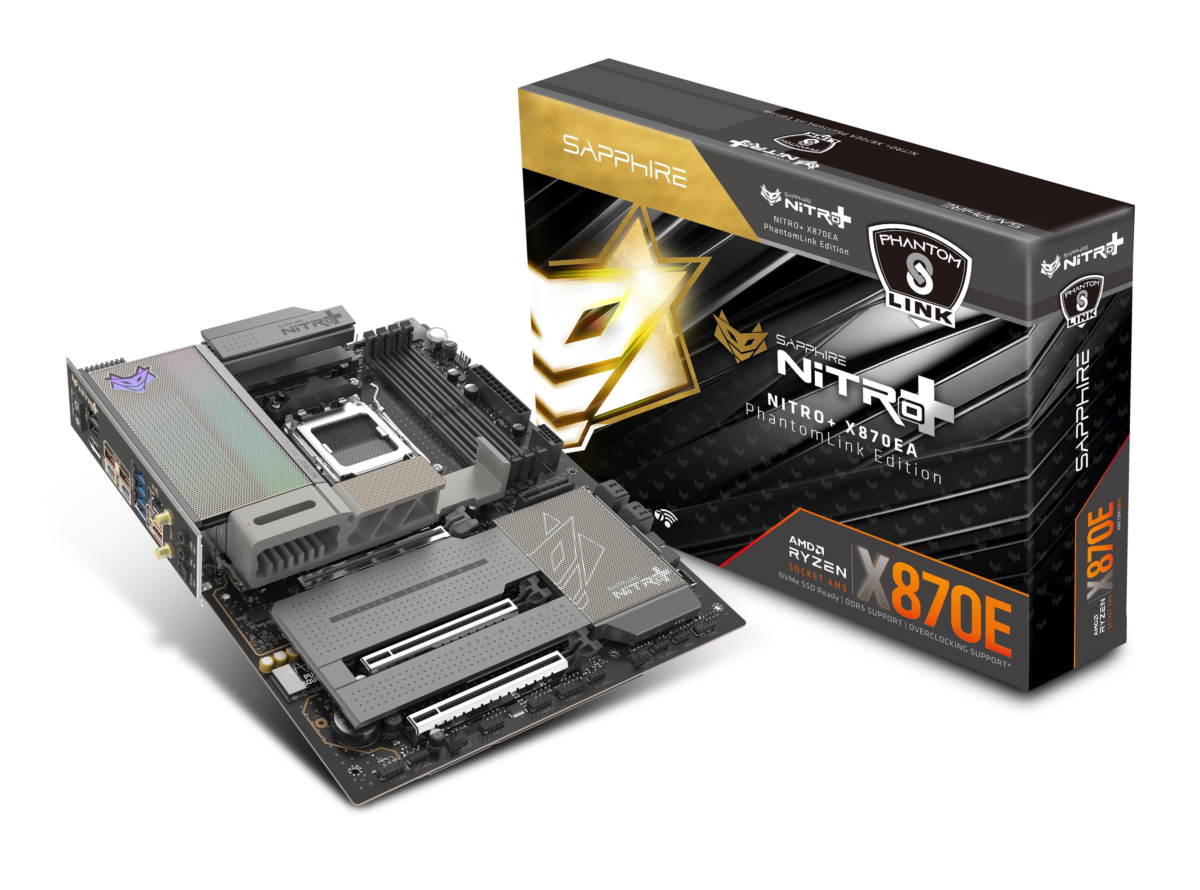 SAPPHIRE NITRO+ X870EA WIFI7 PhantomLink ATX Mainboard - Sockel AM5
