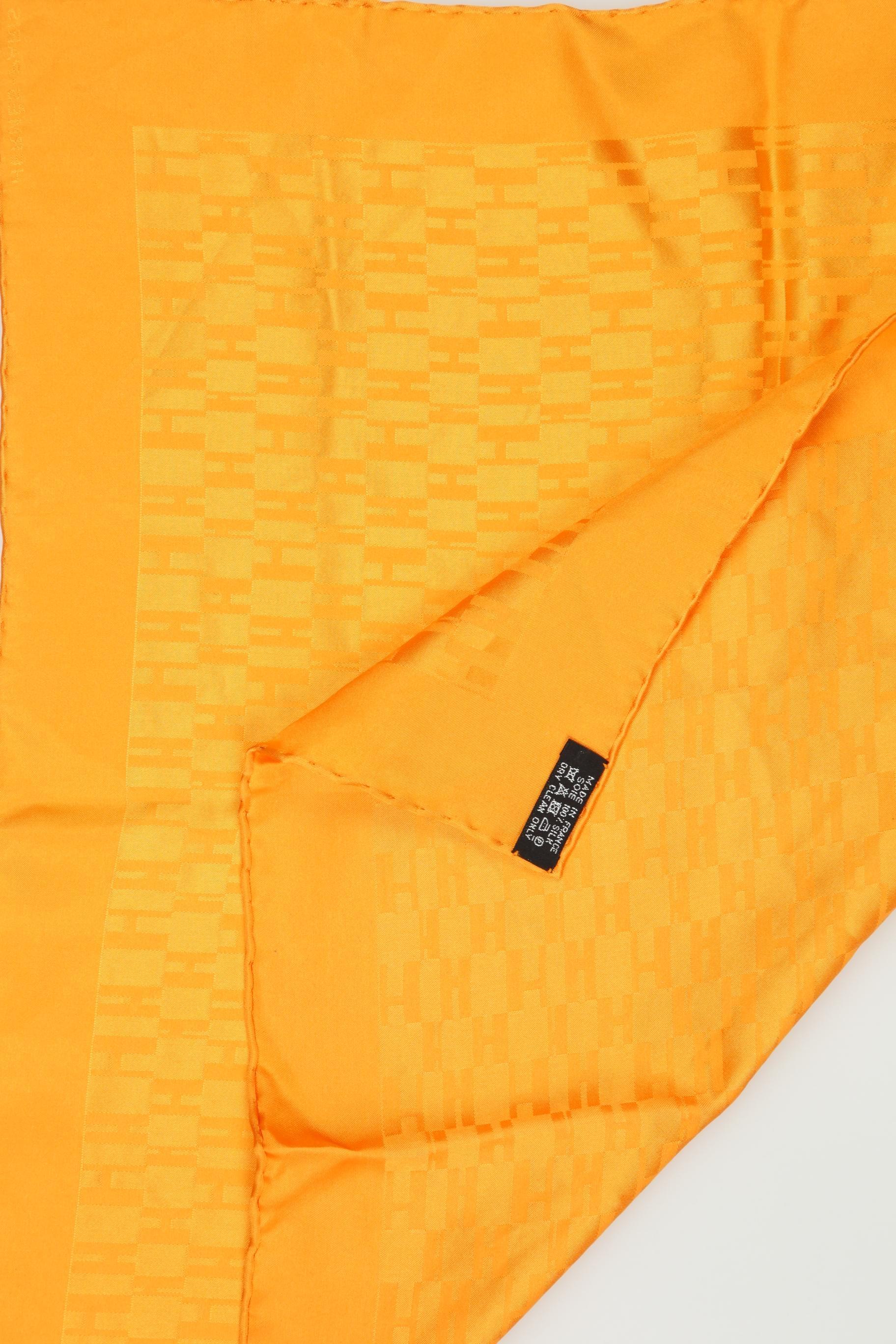 Hermès Damen Schal oder Tuch, Orange, Seide - Second Hand