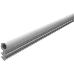 Rutec Projekt Zubehör für Aluminium-Sockelleiste - Gummischlauch-Dichtung für Boden- und Wand-Übergang, 4x9mm, 100 Meter, weiß RUP-PFG409