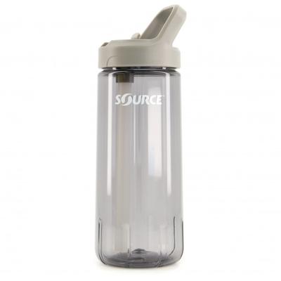 Source - New Act Tritan Single Wall mit Trinkhalm - Trinkflasche Gr 0,7 l grau