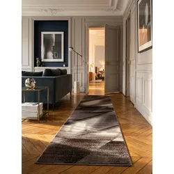 Teppich Kurzflor ASPEN in Braun, abstrakt, 80 x 150 cm
