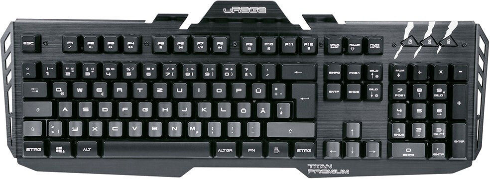 uRage Cyberboard Gaming Keyboard m. RGB Belysning - Nordisk Tastatur Layout - Sort