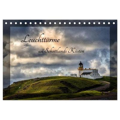 Leuchttürme an Schottlands Küsten (Tischkalender 2027 DIN A5 quer), CALVENDO Monatskalender
