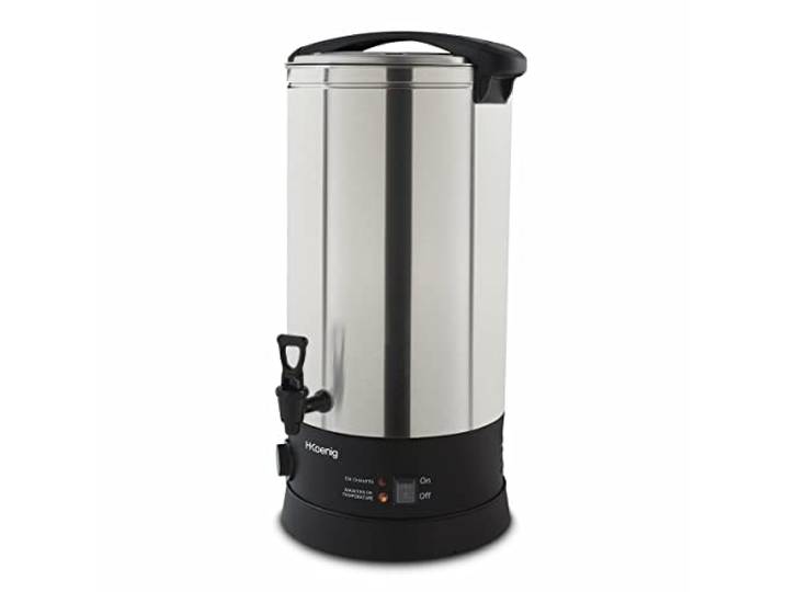 H.Koenig Multifunktionaler Sterilisator LEGI25, Gläsersterilisator und Zubereitung von heißen Rezepten, 25L, 30-110°C, Timer bis zu 120min, Edelstahl, 2500W
